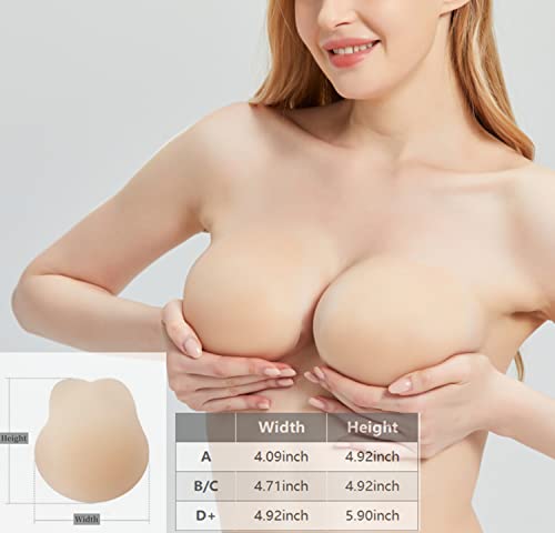 Push Up Nipple Covers Breast Lift Tape Reusable Ultra-Thin Silicone Pasties Petals Strapless Adhesive Bras For Women Nude #TOP5