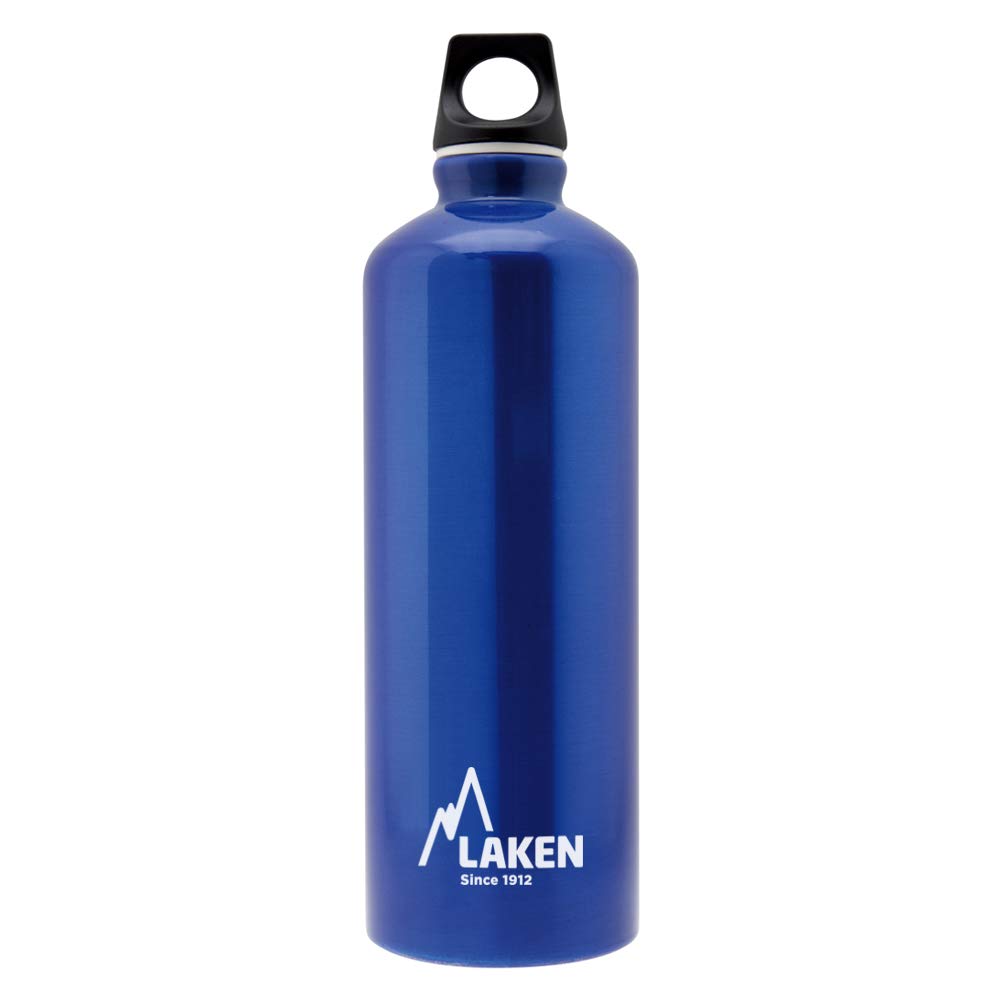 Laken Futura Water Bottle Narrow Mouth Screw Cap with Loop - 0.75L, Blue