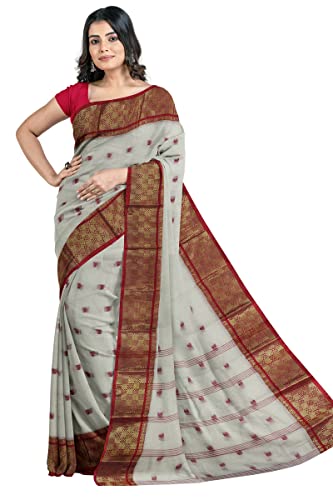 Image of Woven Tangail Pure Cotton Saree
