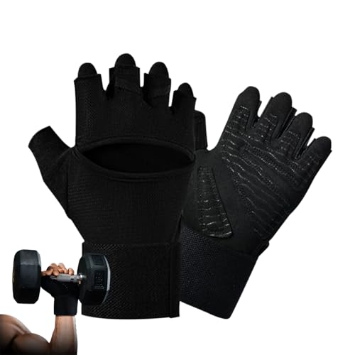 Equipo de levantamiento de pesas transpirable guantes de gimnasio y ciclismo para mujer