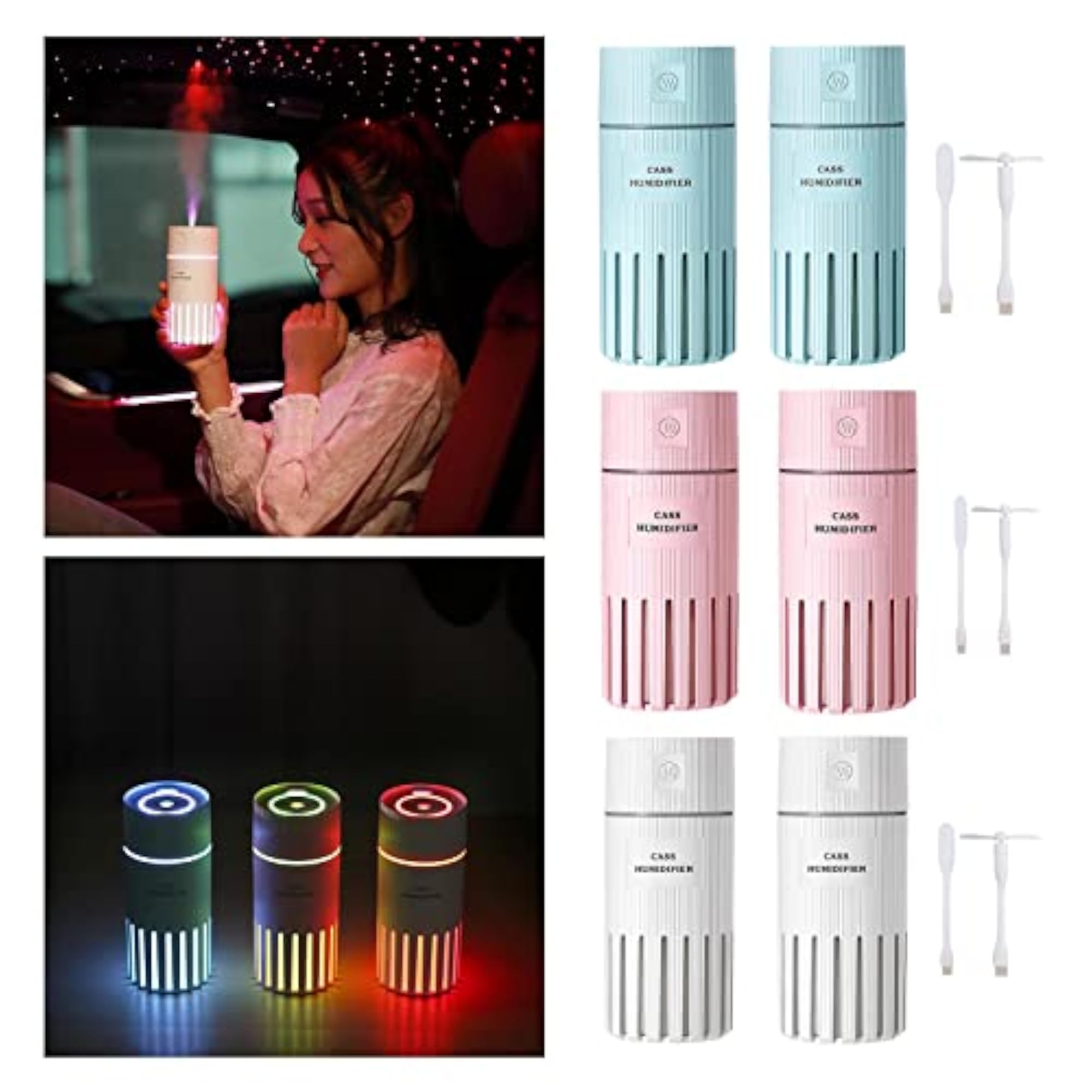 USB Powered Humidifier with Adjustable Gear, Auto Off Feature