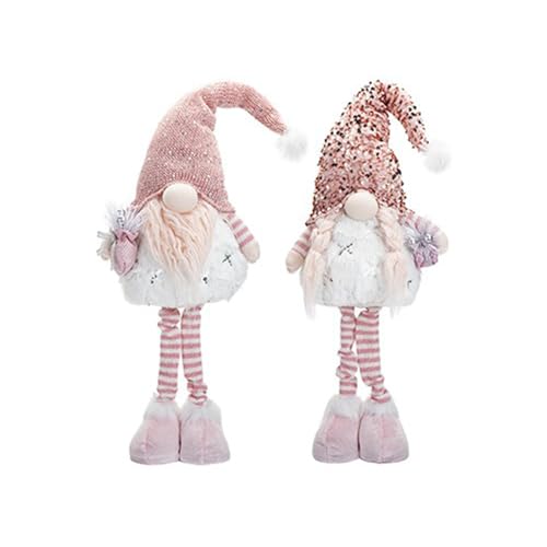 Pink Standing Christmas Gonk (66 cm) 1 Pc. - Adorable Assorted Designs, Perfect Festive Decor for Home, Office, Gift, & More