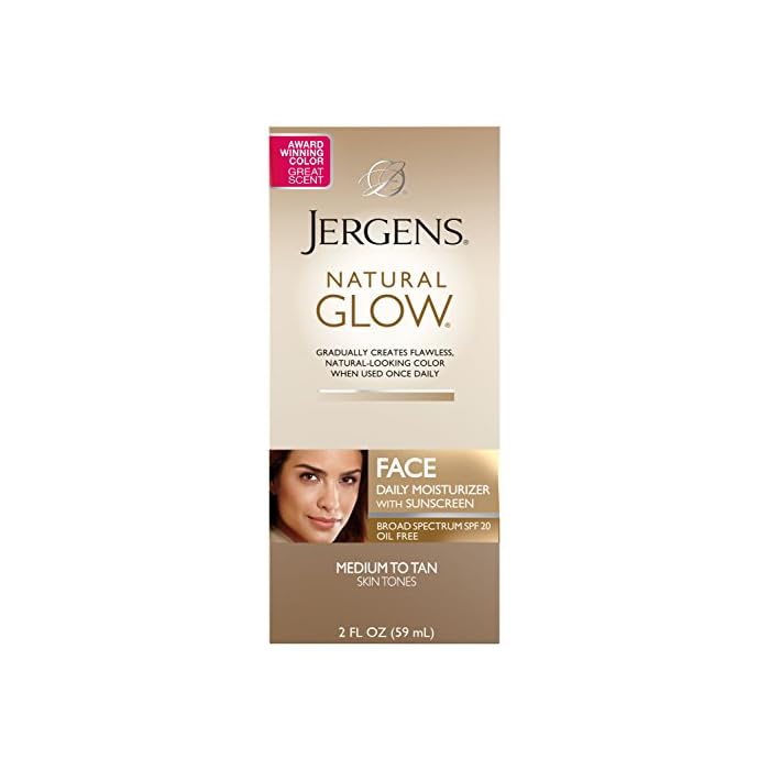 Buy Jergens Natural Glow OilFree SPF 20 Face Moisturizer, Self Tanner
