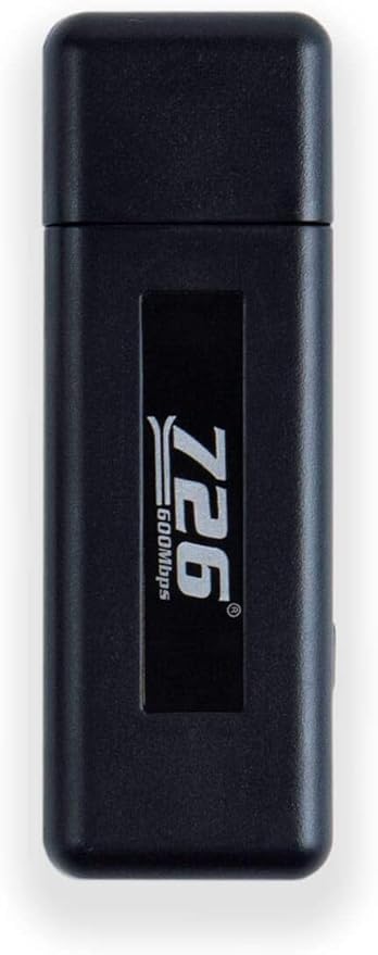 5G 2.4G 600cMbps WiFi USB Dongle Stick Adapter for Laptop/Desktop/Mag322W1 MAG 250 254 256 322 (Black)