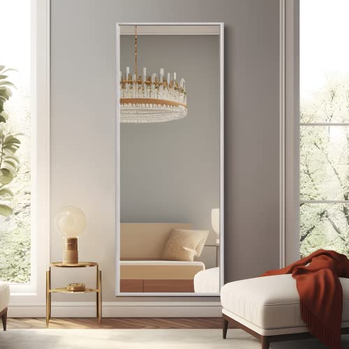 Image of NeuType Full Length Floor Mirror with Standing Holder Bedroom (Oxidized Silver)