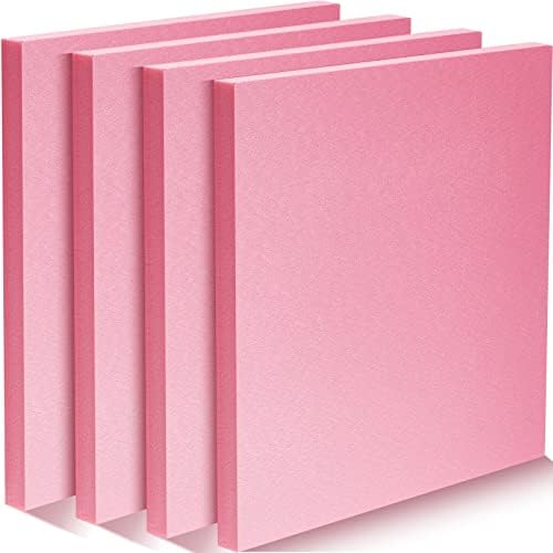 1' x 1' Pink Insulation Foam 0.79 Inch Thick Polystyrene Rectangles XPS Foam Board Craft Foam for Insulating DIY Modeling Art Supplies(8)