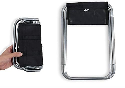 Miniatura 9 de Taburete plegable portátil, silla pequeña y ligera para acampar con bolsa de transporte para adultos al aire libre, camping, pesca, senderismo,