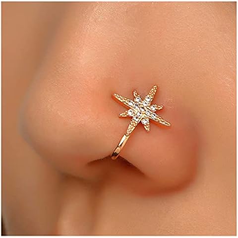Cimenexe Gold Star Non-Piercing Nose Ring Cover