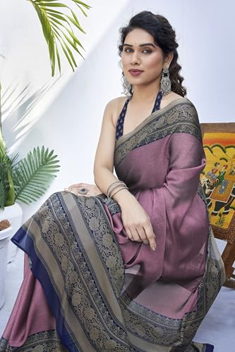 Image of MIRCHI FASHION Women Saree Ethnic Motif Print Chiffon | Breathable Lightweight Plain Weave Sari for Office and Daily Use (Available in 20 Designs)