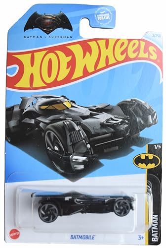 Hot Wheels Batimóvil Batman 1/5 Negro miniatura 1