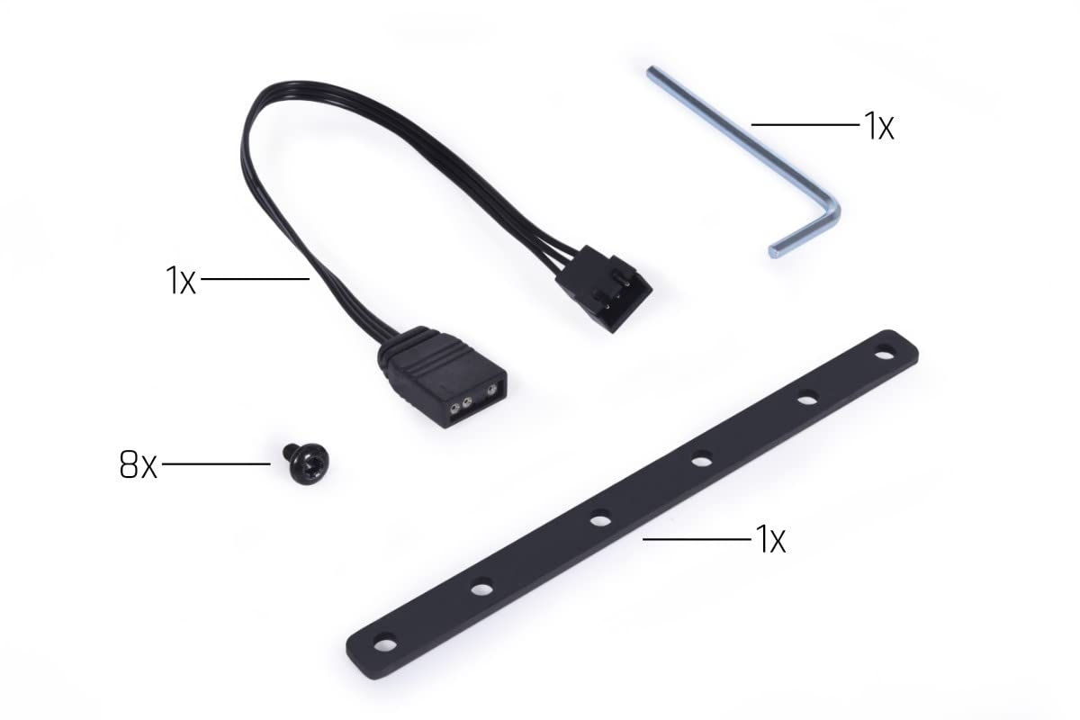 Alphacool Aurora 11951 - Supporto verticale GPU con cavo riser VGA