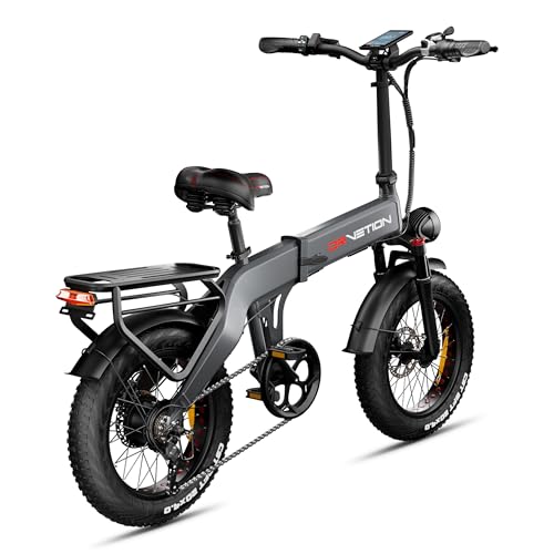 Woozis Bicicleta Eléctrica de Montaña, Cuadro de Aluminio, Frenos de Disco Hidráulicos, Cambio Shimano, Compatible con Batería Samsung, CST Fat Bike 20x4.0 (Amperio-Hora, 14)