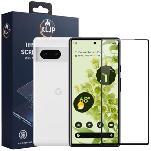 Image of Premium Military-Grade Gorilla Tempered Glass Screen Protector Compatible for Google Pixel 7 with Edge to Edge Coverage - Case Friendly, Anti Scratch and Bubble Free Installation Kit