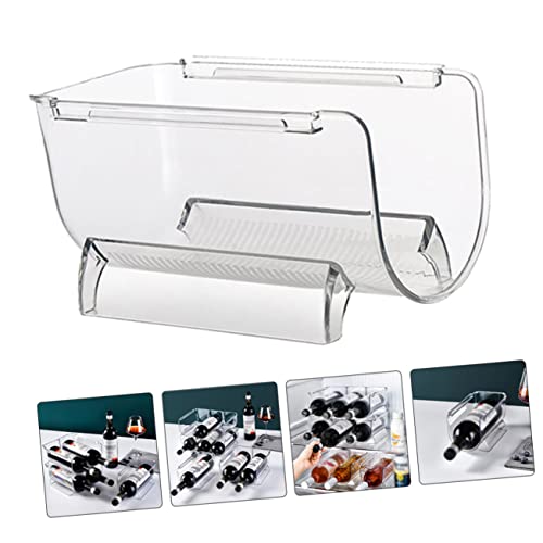 Soporte apilable para 16 botellas de vino acrílico miniatura 7