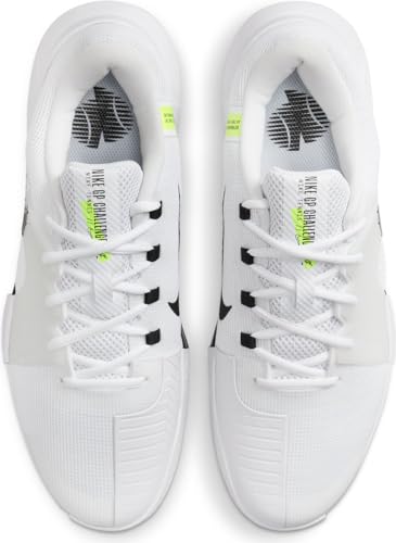 Nike Zoom GP Challenge 1 Men's Hard Court Tennis Shoes (FB3147-101, White/White/Black) Size 134