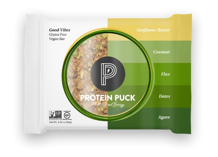 Generic Pro.tein Pu.ck Bar Good Vibes Sunflower 3.25 oz (Pack Of 16)