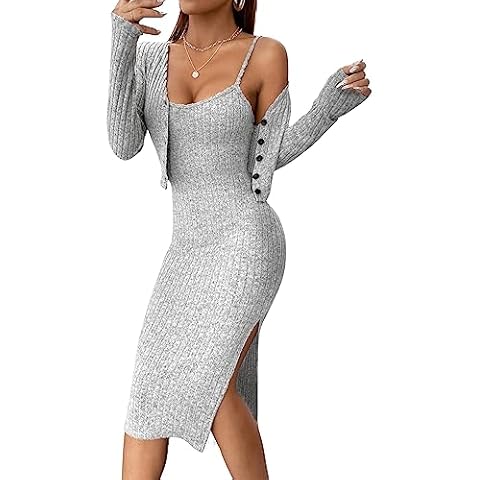 GORGLITTER Robe 2 pièces gris clair Cover