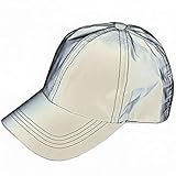 PAODIKUAI Men and Women Night Reflective Hat Runner Cap Visor Bucket Hat Flash Rave Festival Boonie Cap (Baseball Cap)