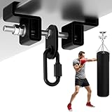 Yes4All Heavy Duty I-Beam Boxing Bag Hanger, Steel Punching Bag Clamp 700 LB Capacity, Compatible with 3.7' - 6.3' Beams with Carabiner & Swivel Hook for Boxing, Muay Thai, Exercising