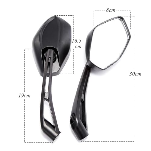 Espejo retrovisor de motocicleta universal de 8/10 mm compatible con Suzuki GSX S750 3