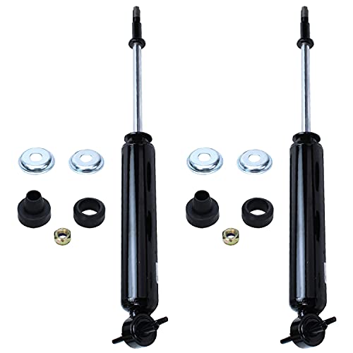 Image of Detroit Axle - RWD Front 2pc Shock Absorbers for Dodge Ram 1500 2500 3500, 2 Complete Shock Absorbers Assembly Replacement