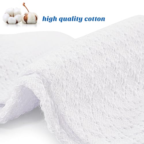 Looching Baby Todller Girls Eyelet Ruffle Lace Sock White Cotton Princess Style Ankle Dress Frilly Mesh Thin Socks Pack of 54