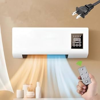 Amazon | 冷暖両用移動式小型エアコン ミニ冷暖房エアコン 1800W 自然