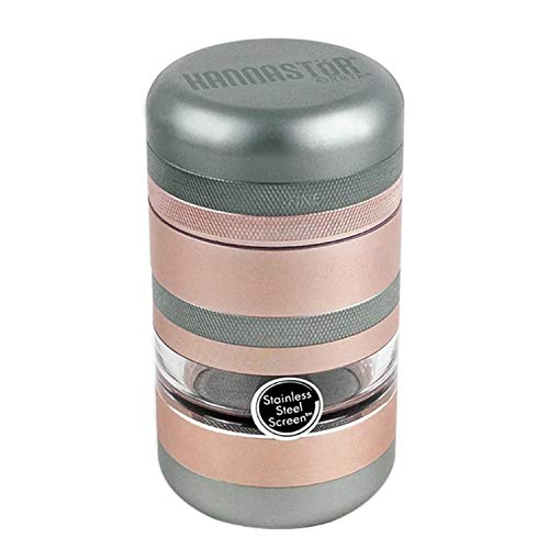 KANNASTOR GR8TR V2 Grinder - Premium Food Grade Quality Aluminum w/Screen Chamber