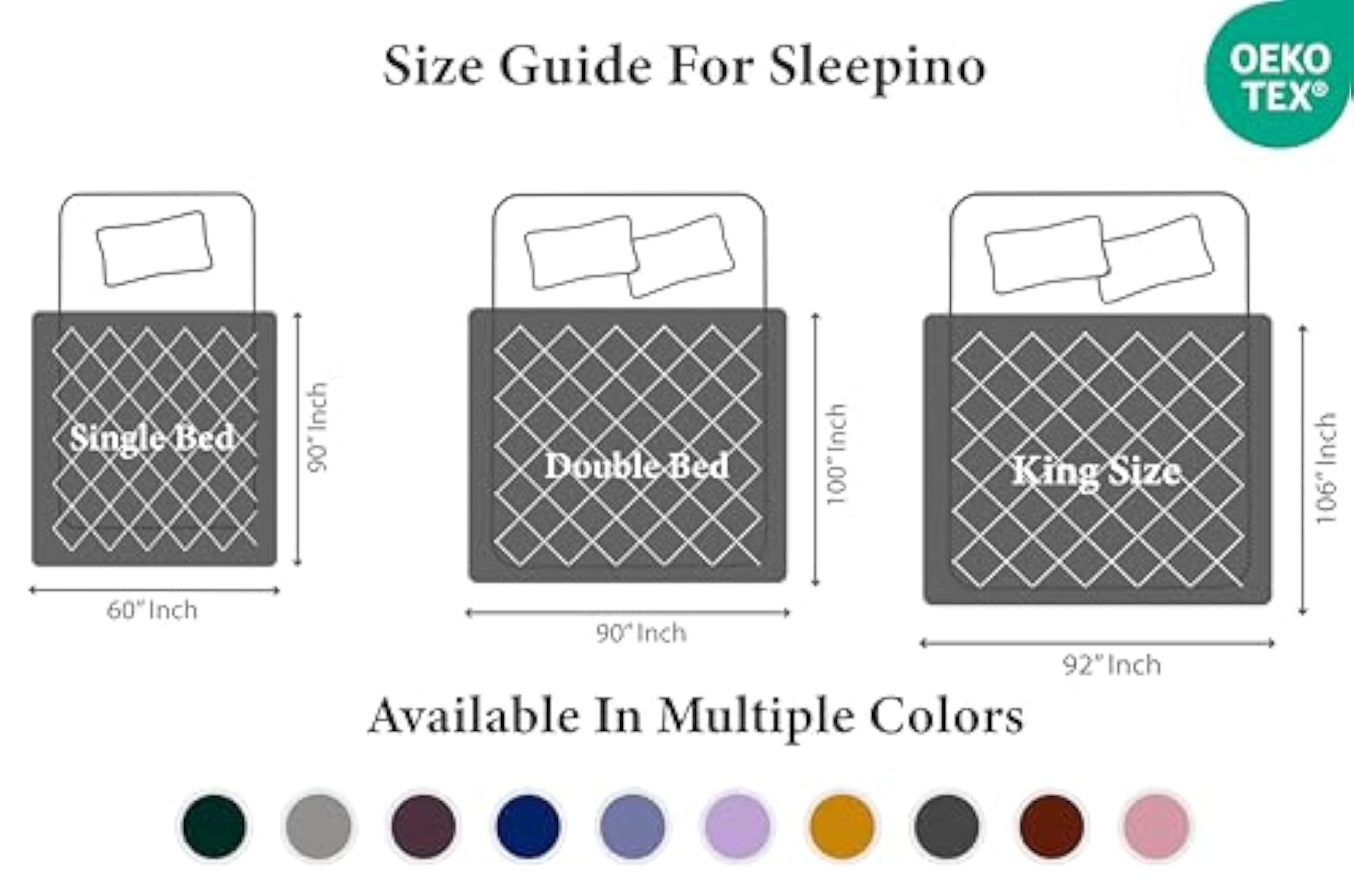 Double Bed Comforter for Mild Winter, Ivory
