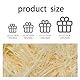 200g Füllmaterial Geschenk,Holzwolle Füllmaterial zum Dekorieren von Geschenkkörbe,Geschenk Füllmaterial,Verpackungsmaterial Füllmaterial,Ostern Geschenk Dekoration (Champagnerfarbe)
