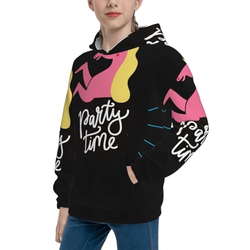 Party time Kid Hoodies Boys Sweatshirts Girls Pullover with Pocket2