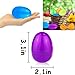 AMENON 100 Pcs 3.1 Inch Large Plastic Easter Eggs Bulk 6 Colors Empty Easter Eggs Fillable, Easter Basket Stuffers Fillers, Easter Hunt Party Favor , Classroom Prize Supplies Kids Toddler