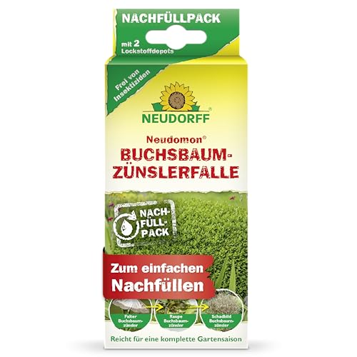 Neudorff Neudomon BuchsbaumzünslerFalle Nachfüllpack Zum einfachen Nachfüllen der Zünslerfalle insektizidfrei 2 Stück