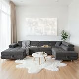 SOFILAND Ecksofa Aller U XXL-Ecksofa mit Schlaffunktion und Zwei...