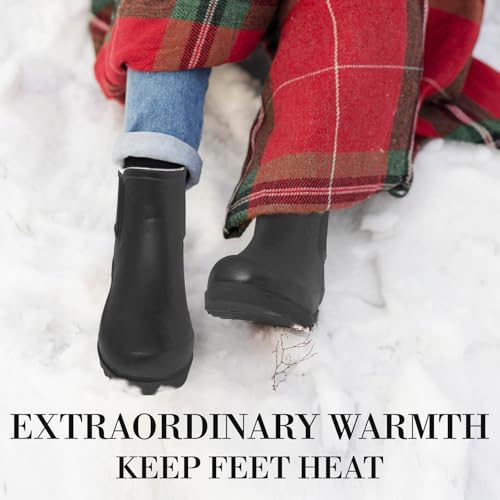 Furuian Women's Waterproof Rain Boots with Plush Lining - Now $9.99