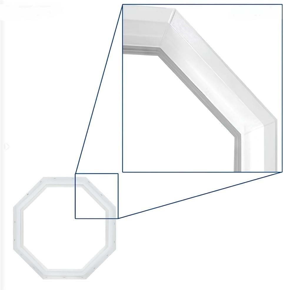 Close-up view of the heavy-duty vinyl frame