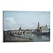 Produktbild TEXPACK Canaletto Blick auf Dresden vom rechten Ufer des Flusses Elbe Poster Gemälde auf Leinwand Wandkunst Poster Scrollen Bild Druck Wanddekoration Home Poster 60 x 90 cm
