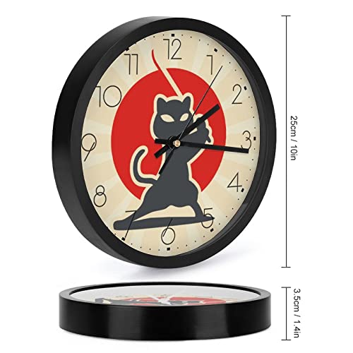 Horloge samouraï murale à grands chiffres pour lecture facile - 3