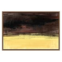 SIGNWIN Framed Canvas Wall Art White Clouds Over The Navy Blue Sea Coastal Ocean Oil Painting Abstract Modern Closeup Relax/Calm for Living Room, Bedroom, Office - 16
