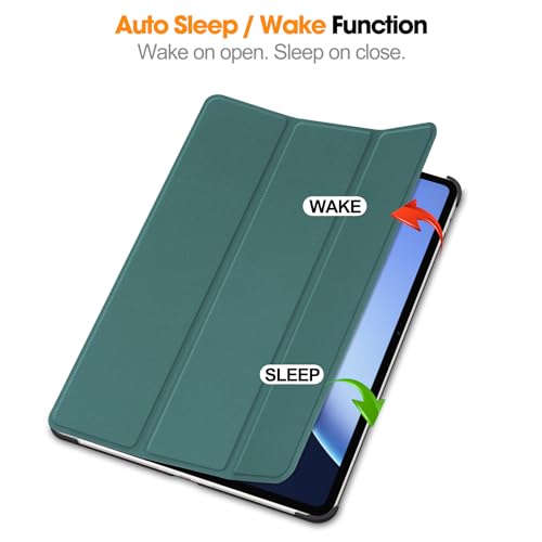 Image of ProElite Case Cover for OnePlus Pad 3 13.2 inch 2025 Case, Slim Trifold Flip case Cover for OnePlus Pad 3 13.2 inch 2025 Case Tablet [Auto Sleep Wake Feature], Dark Green