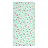 Lenzuola impermeabili bambino biancheria da letto Happy Valentine Cartoon Cartoon Bird Green