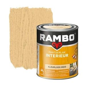 Rambo – Pantserlak – Interieur – Transparant – Zijdeglans – Houtnerf Zichtbaar – Makkelijk Onderhoud – extra Hoge…