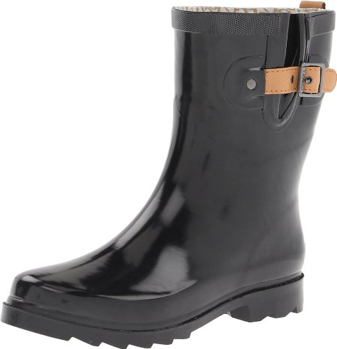 Chooka Womens' Waterproof Top Solid Mid Rain Boot