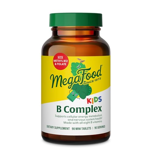MegaFood Kids Vitamin B Complex Cellular Energy Support 90 Mini Tablets