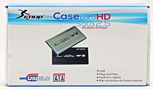 Case Para Hd Sata 2.5 KP-HD003 - USB 3.0 CAPACIDADE MÁXIMA 4TB
