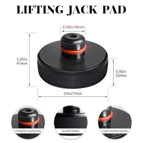 Image of Chirano Lifting Jack Pad for Tesla Model Y with 4680 Battery (Texas Built), Small Size Protrusion, 4 Pucks with Storage Case
