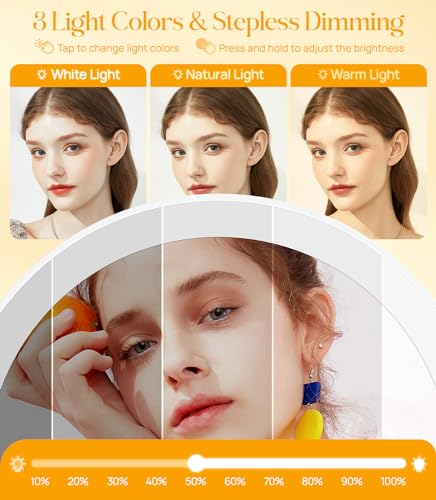 Espejo de maquillaje con trípode y luces Gospire miniatura 5