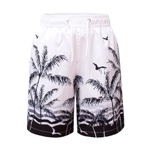 Hill & Sea Badehose Jungen Schnelltrocknend Boardshorts Atmungsaktiv...