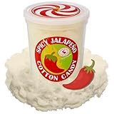 CHOCOLATE STORYBOOK Gourmet Flavored Cotton Candy – Unique Idea for Holidays, Birthdays, Gag Gifts, Party Favors (Spicy Jalapeno, 1.75 oz, 1-Pack)
