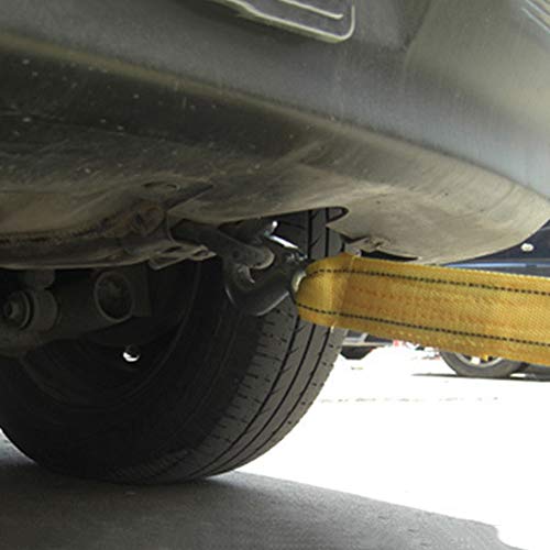 Ajcoflt Correia de reboque com ganchos Corda de reboque de corda de recuperação de veículo automóvel